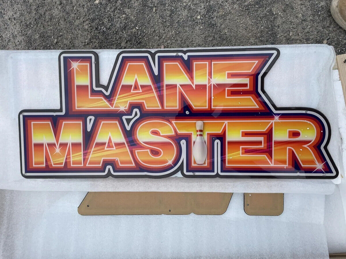 Unis Lane Master Arcade Game Replacement Signage (2 Piece Set)