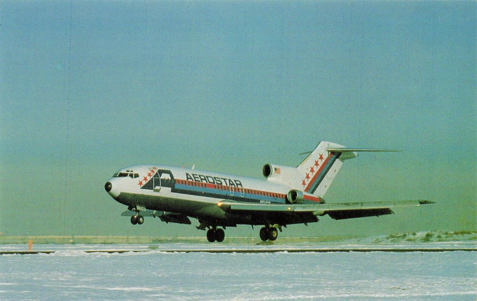 Vintage Airline Postcard Aerostar UNPOSTED A062