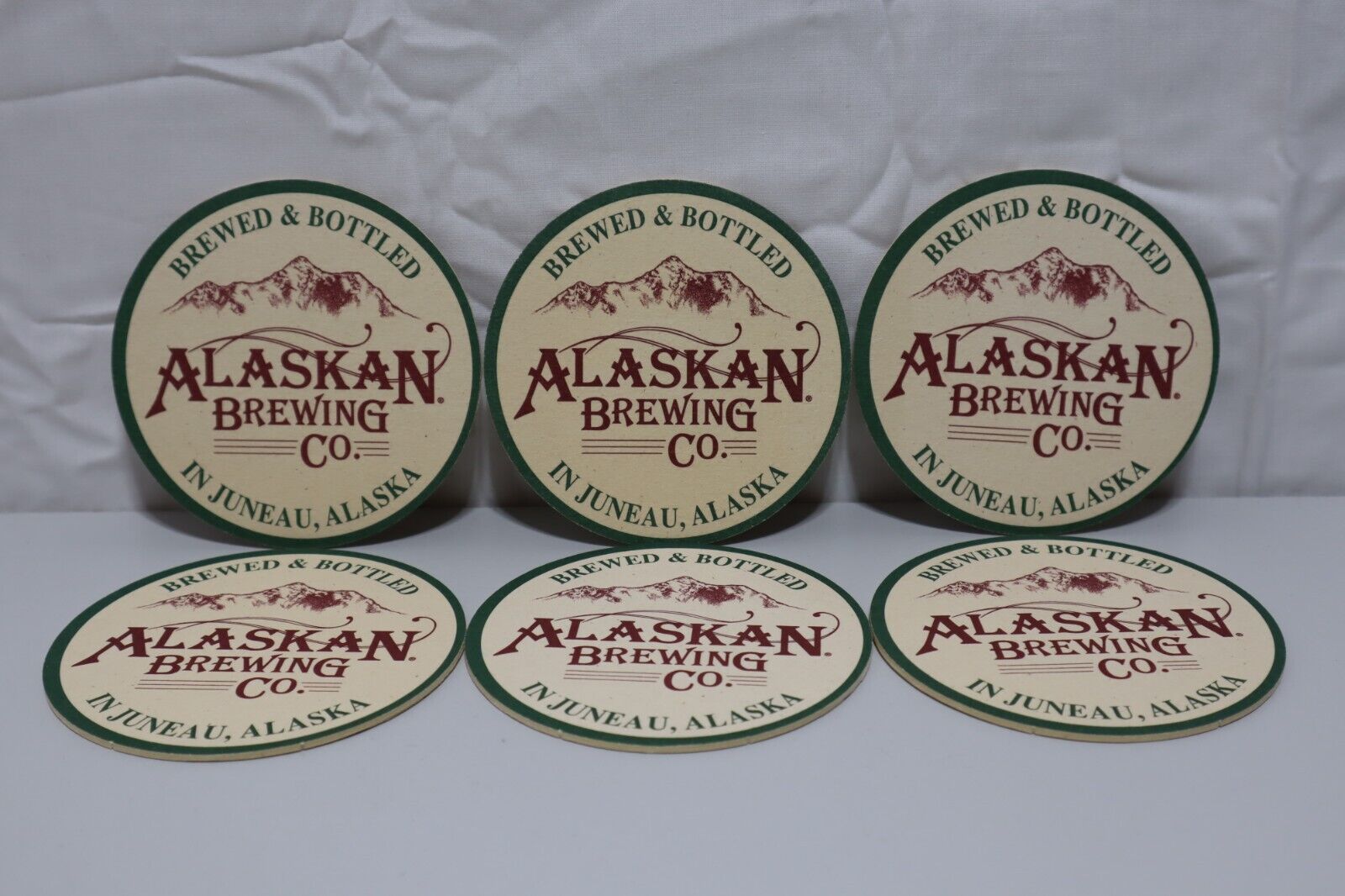 Alaskan Brewing Company Beer Coaster-Juneau Alaska Set of 6