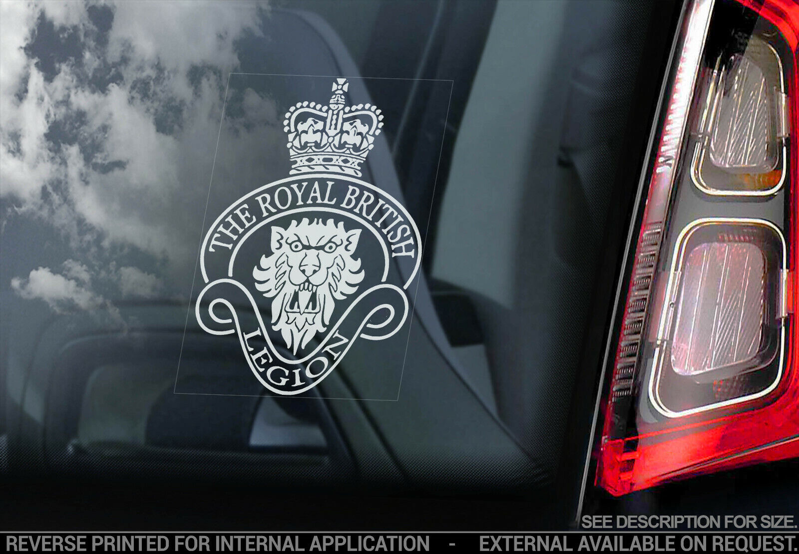 Royal British Legion - Car Sticker - Armed Forces Army Military Window Decal V01