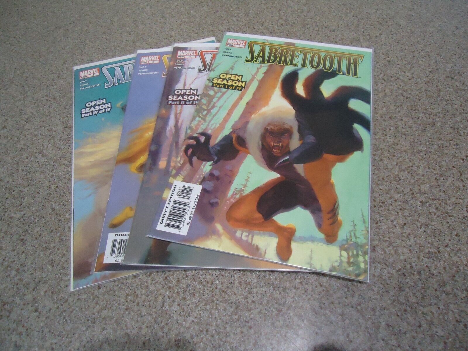 SABRETOOTH OPEN SEASON COMPLETE SERIES 1-4 + BACK TO NATURE