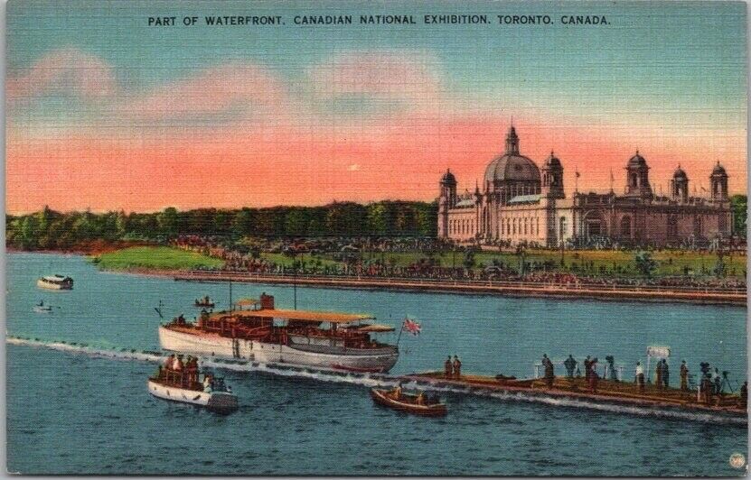 1940 TORONTO Canada Linen Postcard CANADIAN NATIONAL EXHIBITION 