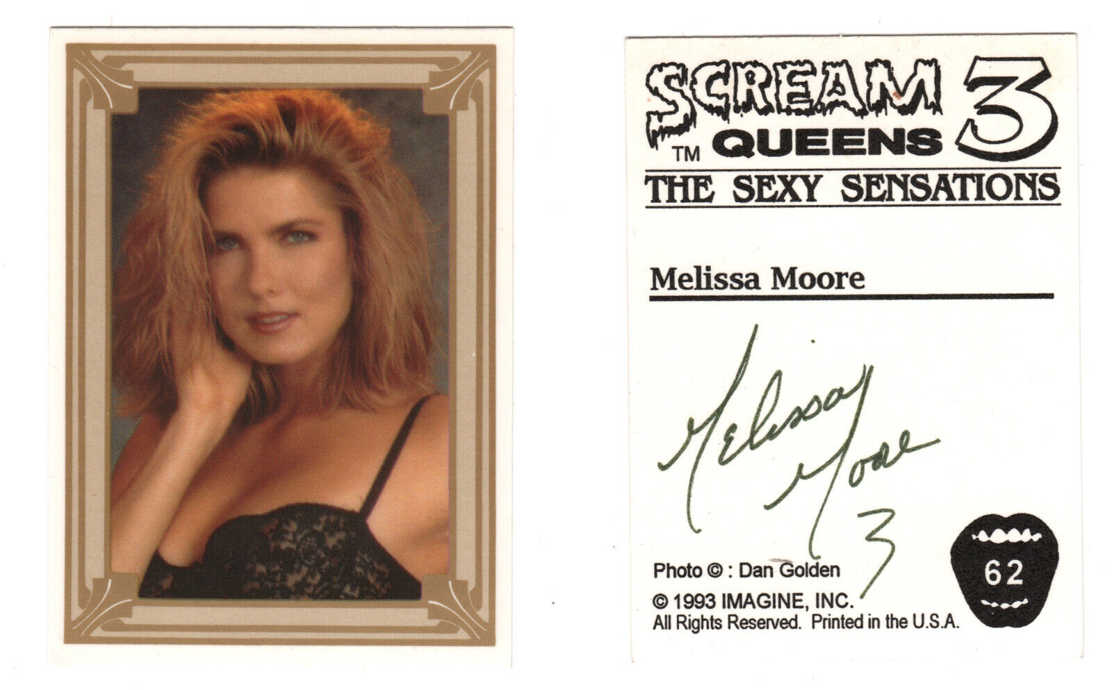 1993 Scream Queens 3 AUTOGRAPHED #62 MELISSA MOORE