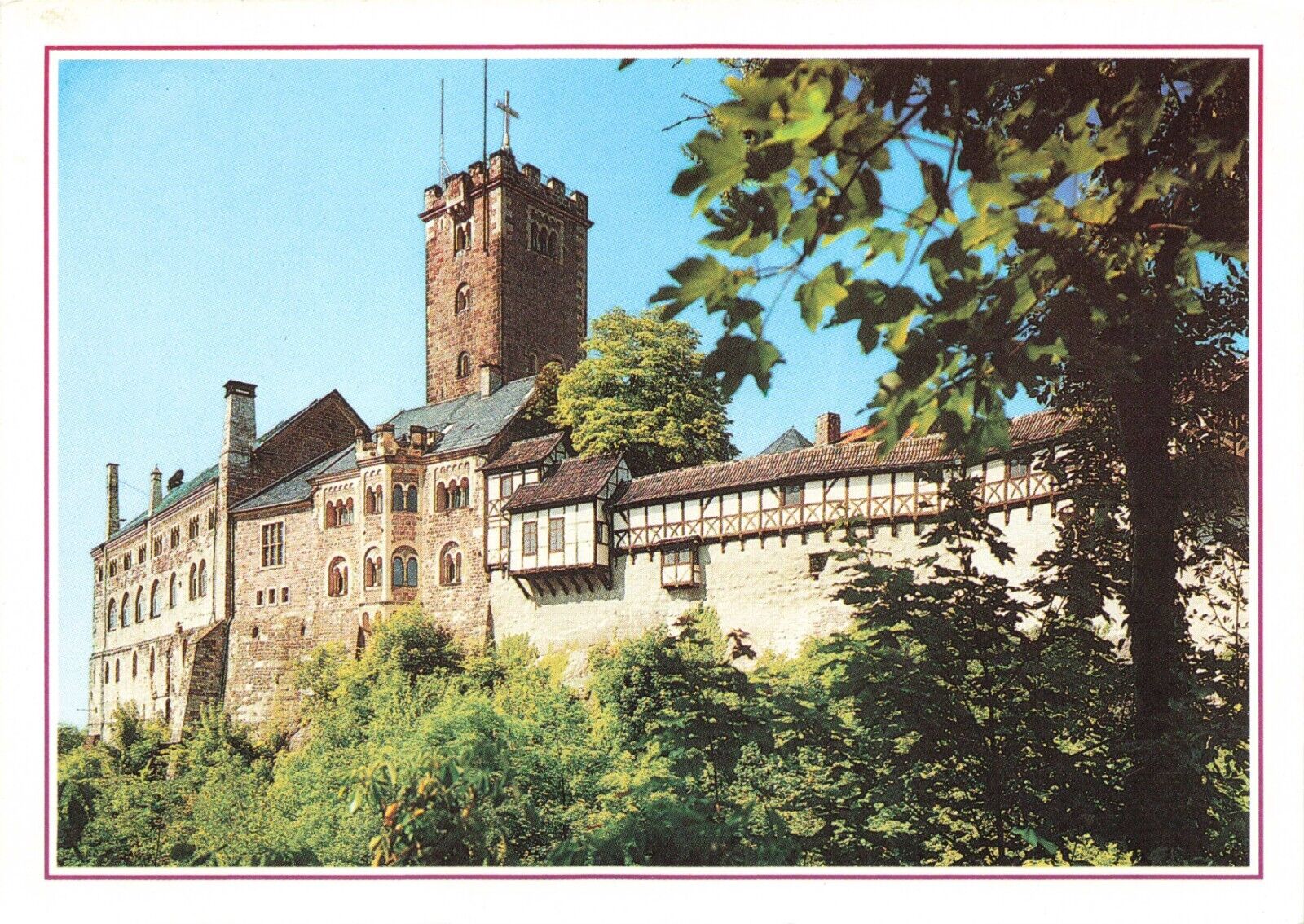 Postcard Germany Eisenach Wartburg Castle built in the Middle Ages Thuringia