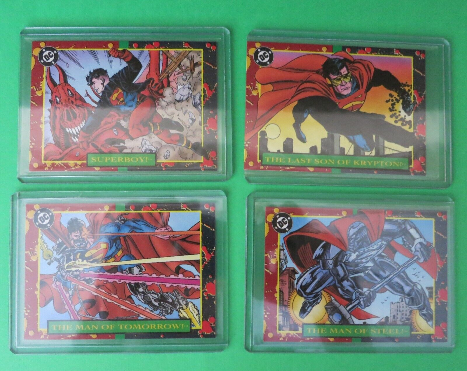 1993 Skybox DC Bloodlines Superman Promo Set Of (4) Cards P1-P4