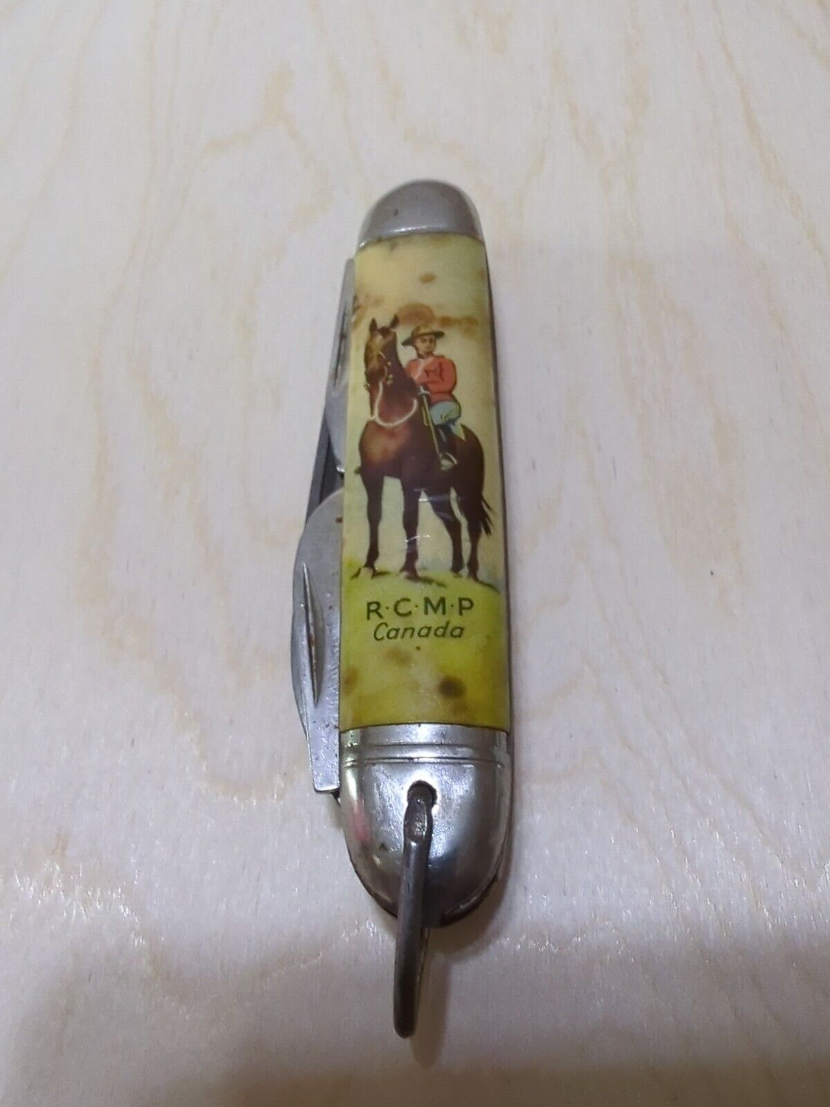 Vintage Richard Sheffield RCMP Royal Canadian Mounted Police Pocket Knife