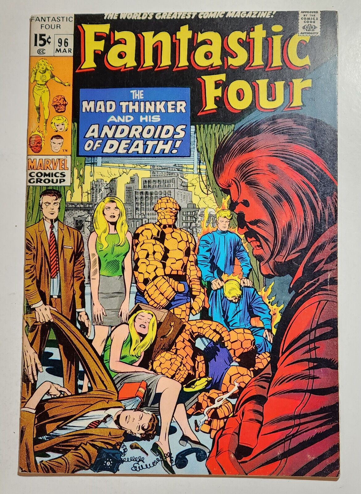 FANTASTIC FOUR #96 1969 Jack Kirby, Stan Lee, Mad Thinker