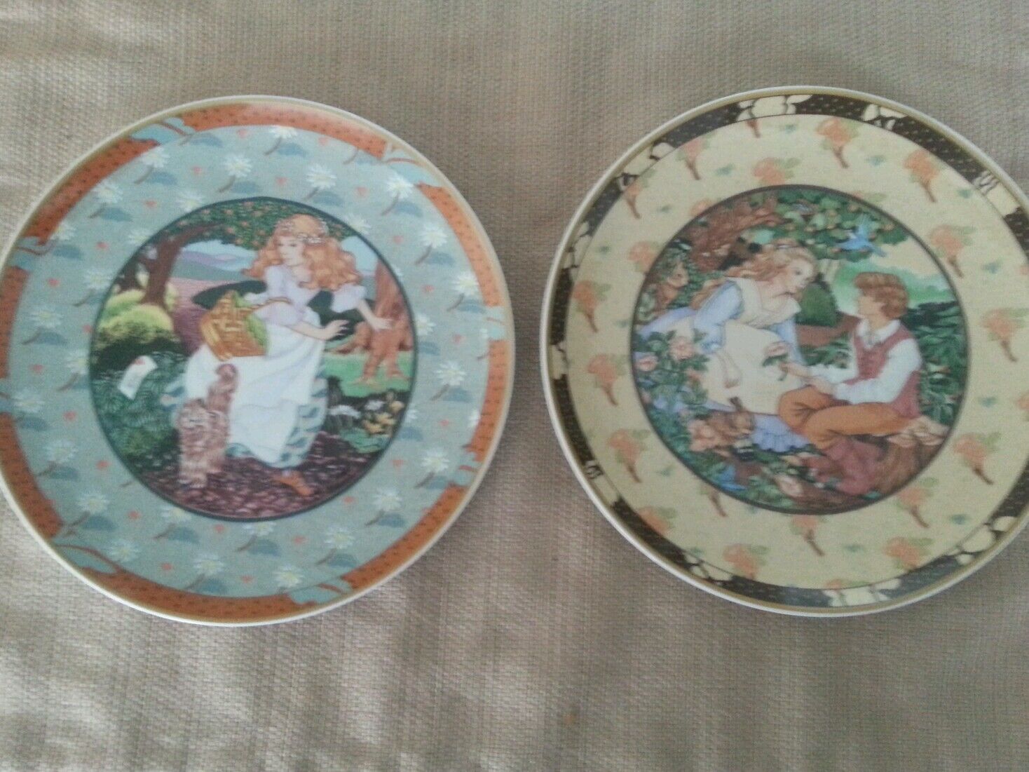 Two Heinrich Villeroy & Boch Once Upon A Rhyme Collectible Plates