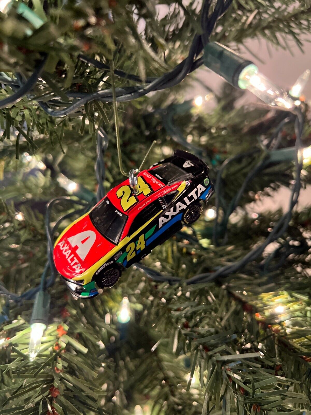 William Byron Axalta #24 NASCAR Christmas Ornament 1:64 Scale