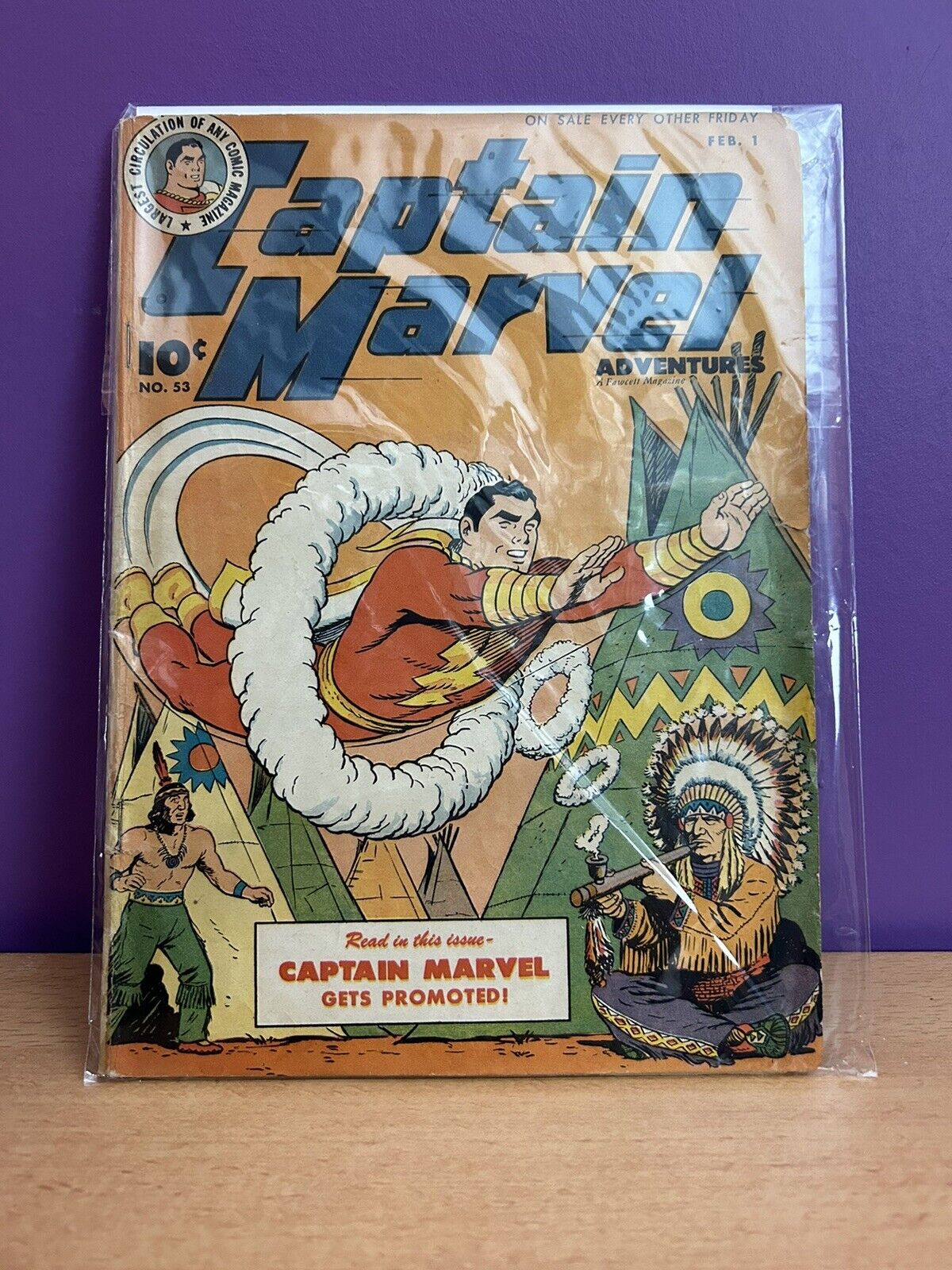 Captain Marvel Adventures #53 - Golden Age Fawcett Comics 1946