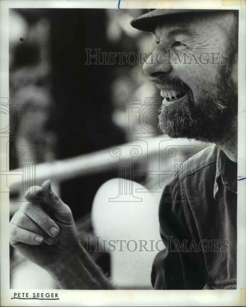1970 Press Photo Singer Pete Seeger - nee36500