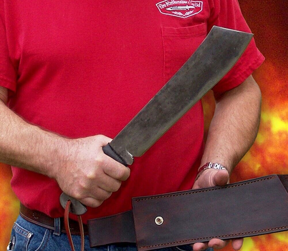 Gil Hibben Rambo IV Heavy Hunting Survival Tactical Machete Knife &Sheath GH5007