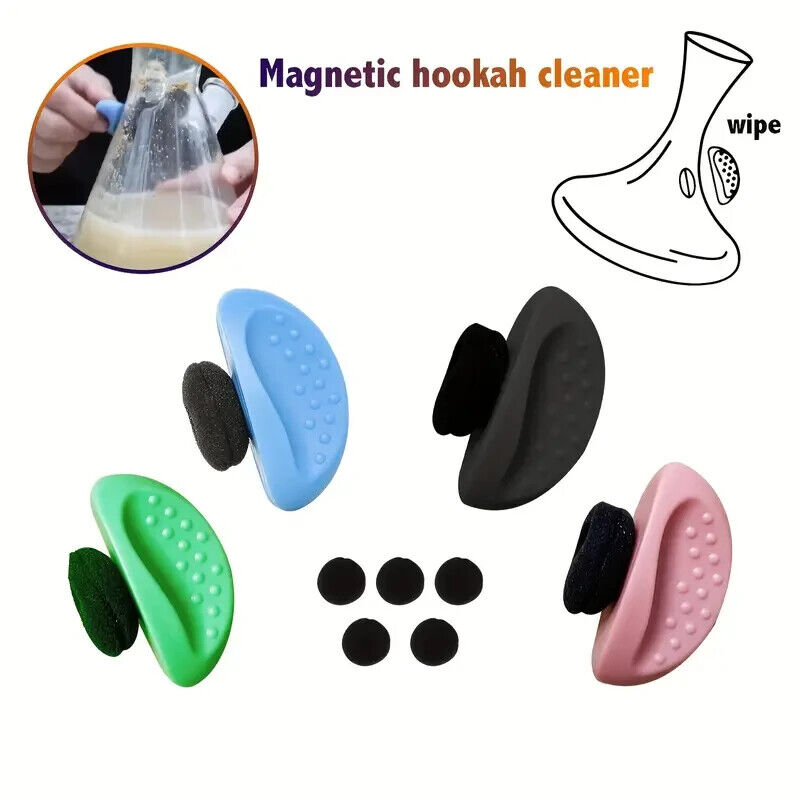 1 Pc Magnetic Wipe Internal Glass Bong Water Pipe Easy Cleaner