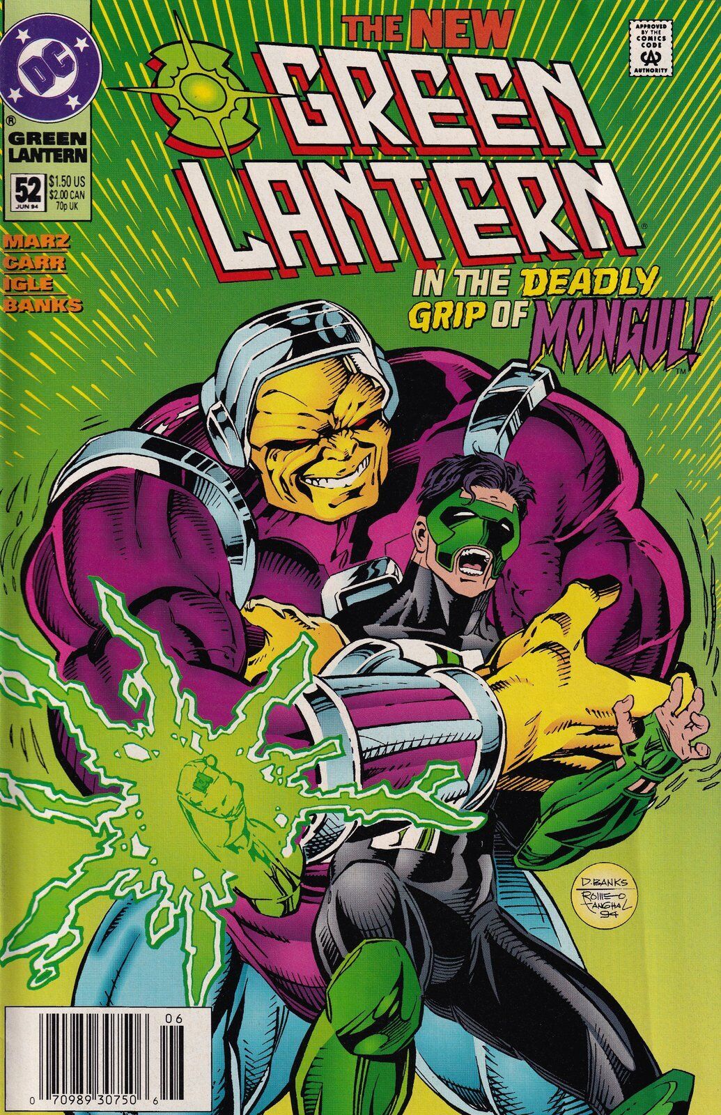 Green Lantern #52 Newsstand (1990-2004) DC Comics