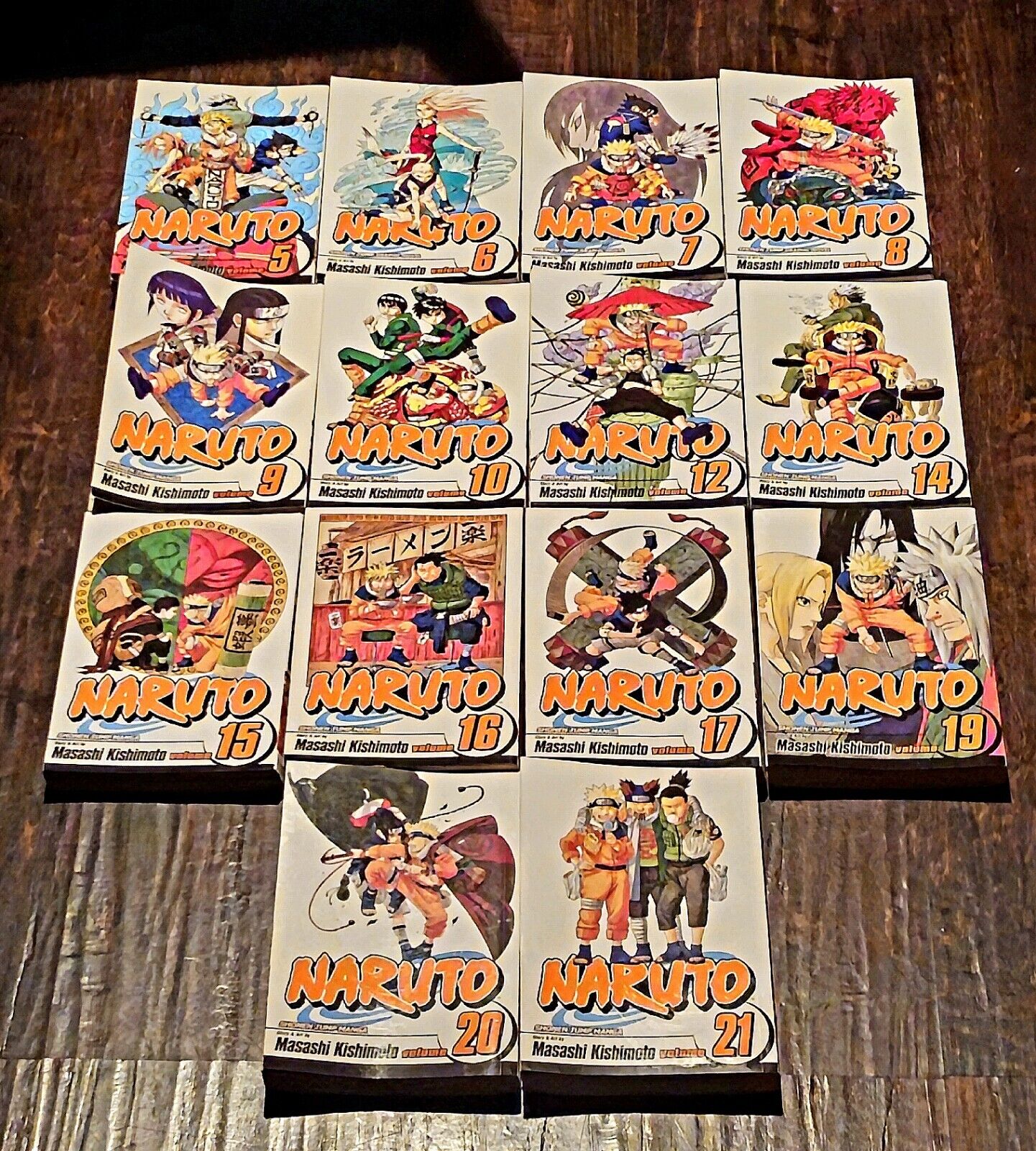 Naruto Manga Anime English Lot of 14 Books Shonen Jump Masashi Kishimoto
