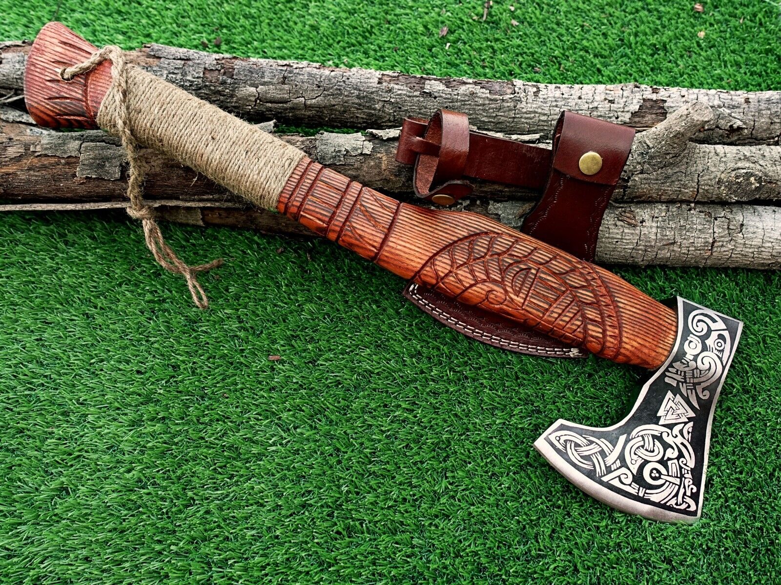 MDM Beautiful Handmade Viking Axe Custom Norse Axe, Christmas Gift , Pack Axe