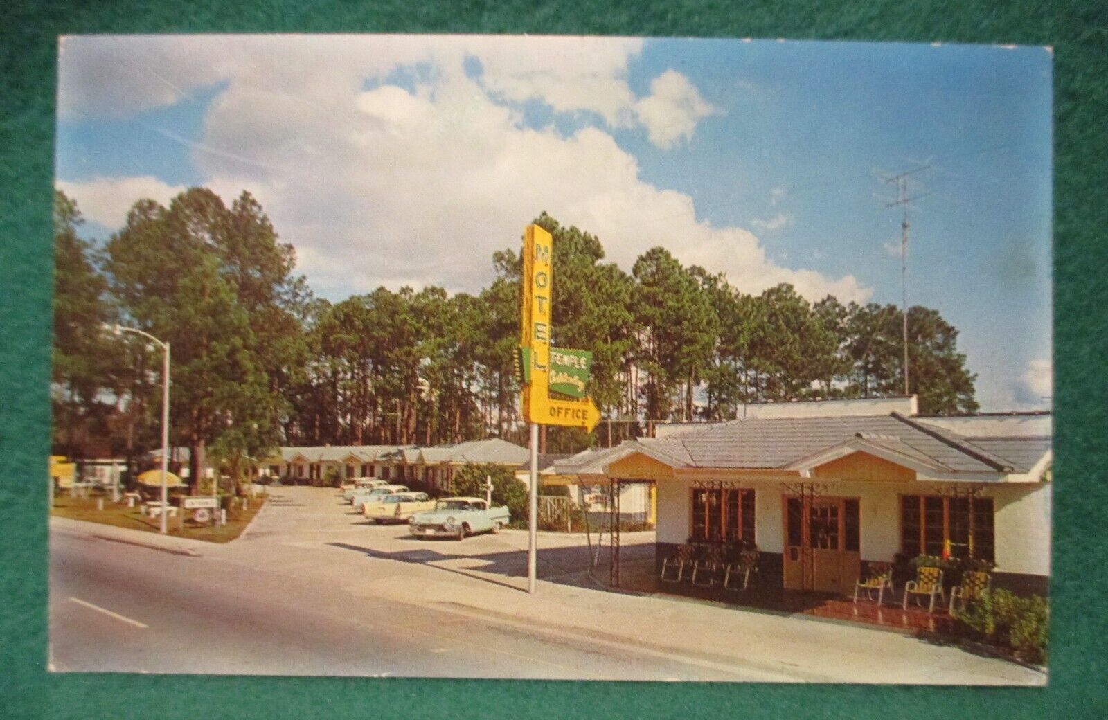 Estate Sale ~ Vintage Advertising Postcard - Temple Motel, North Starke, Fla.