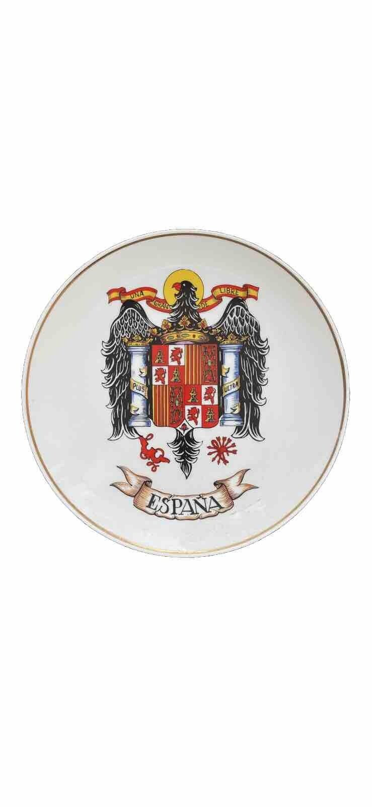   Vintage Franco Spain Coat of Arms Plate 1984 Limited Ed