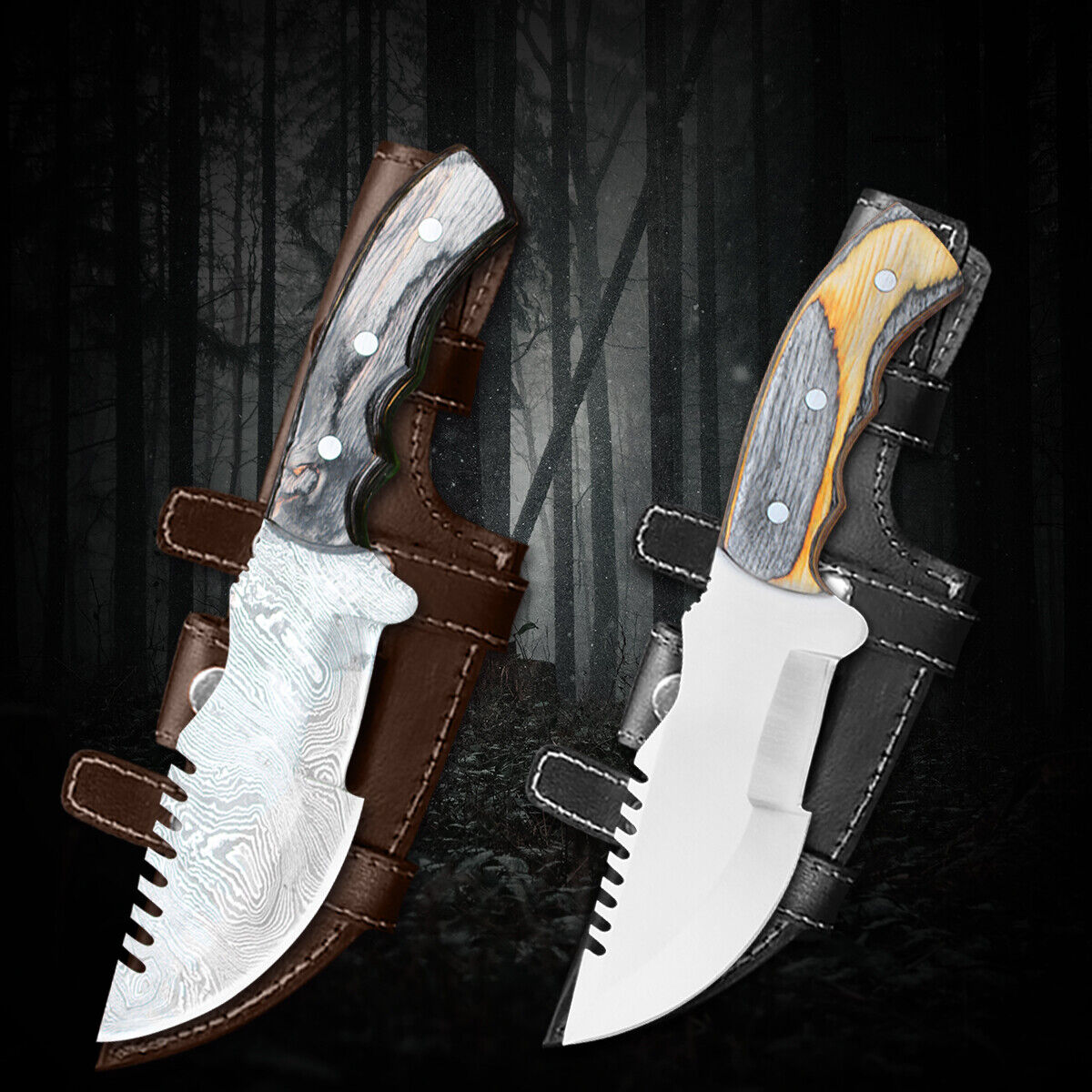 TRACKER® Camping knife2 pcs Set For Outdoor, Camping, Survival & Hunting Set