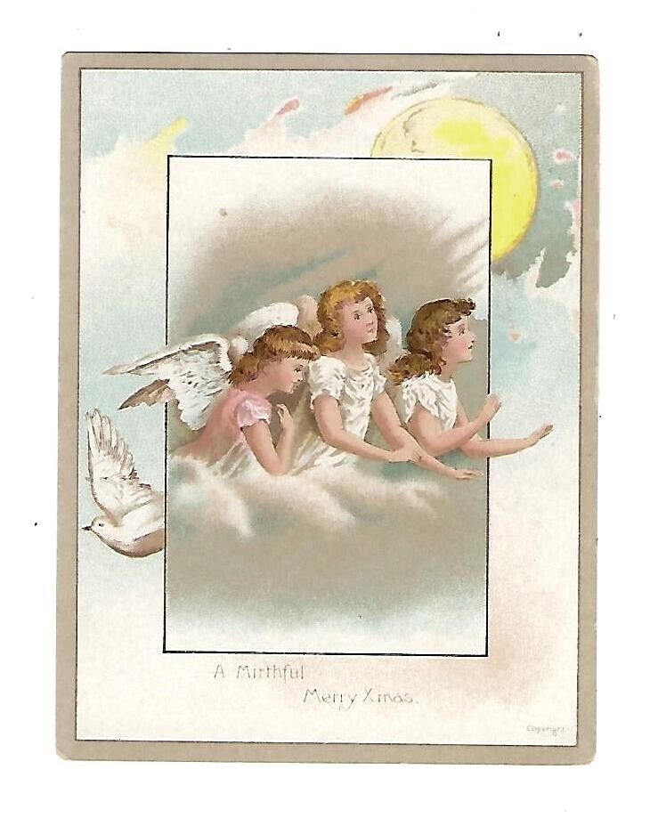 c1880\'s Stock Trade Card Angels \
