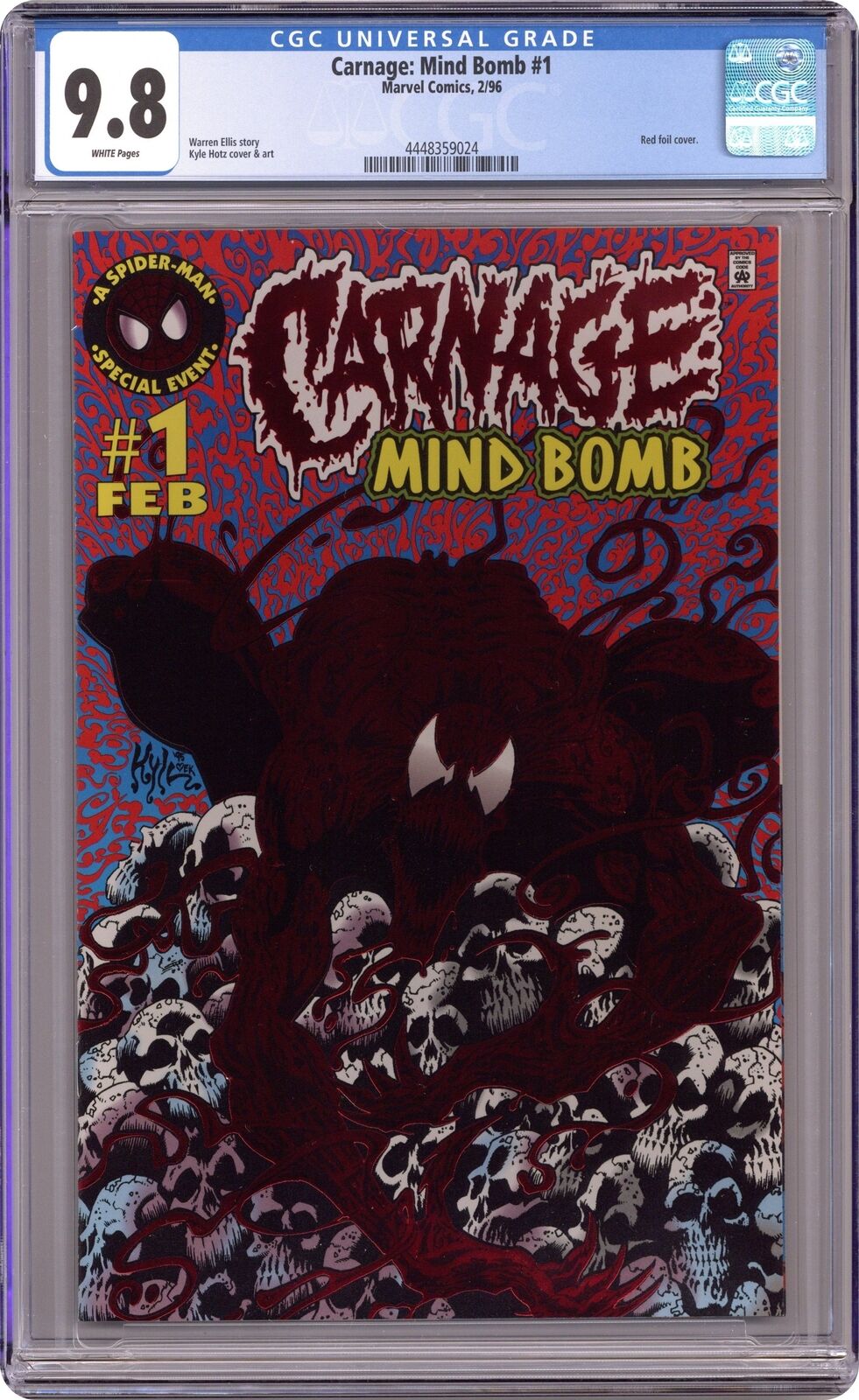 Carnage Mind Bomb #1 CGC 9.8 1996 4448359024