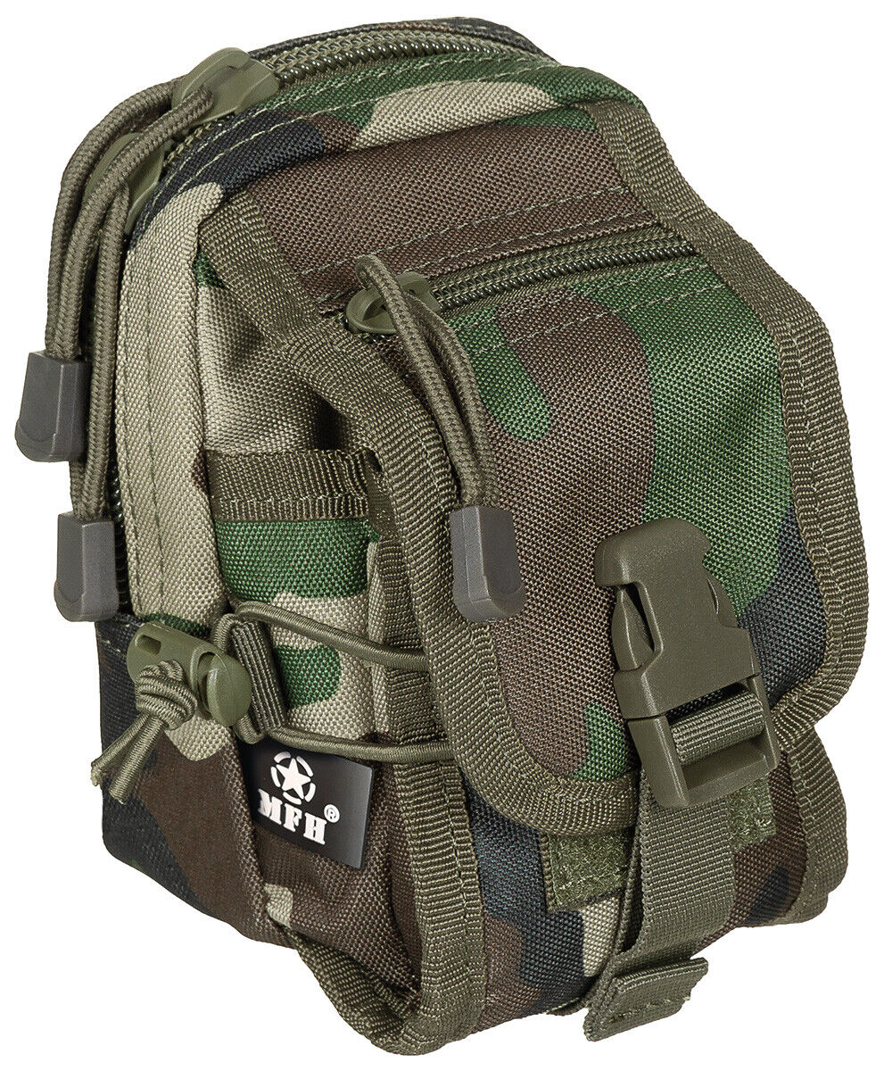 Utility Pouch Military Army Style Combat MOLLE Woodland
