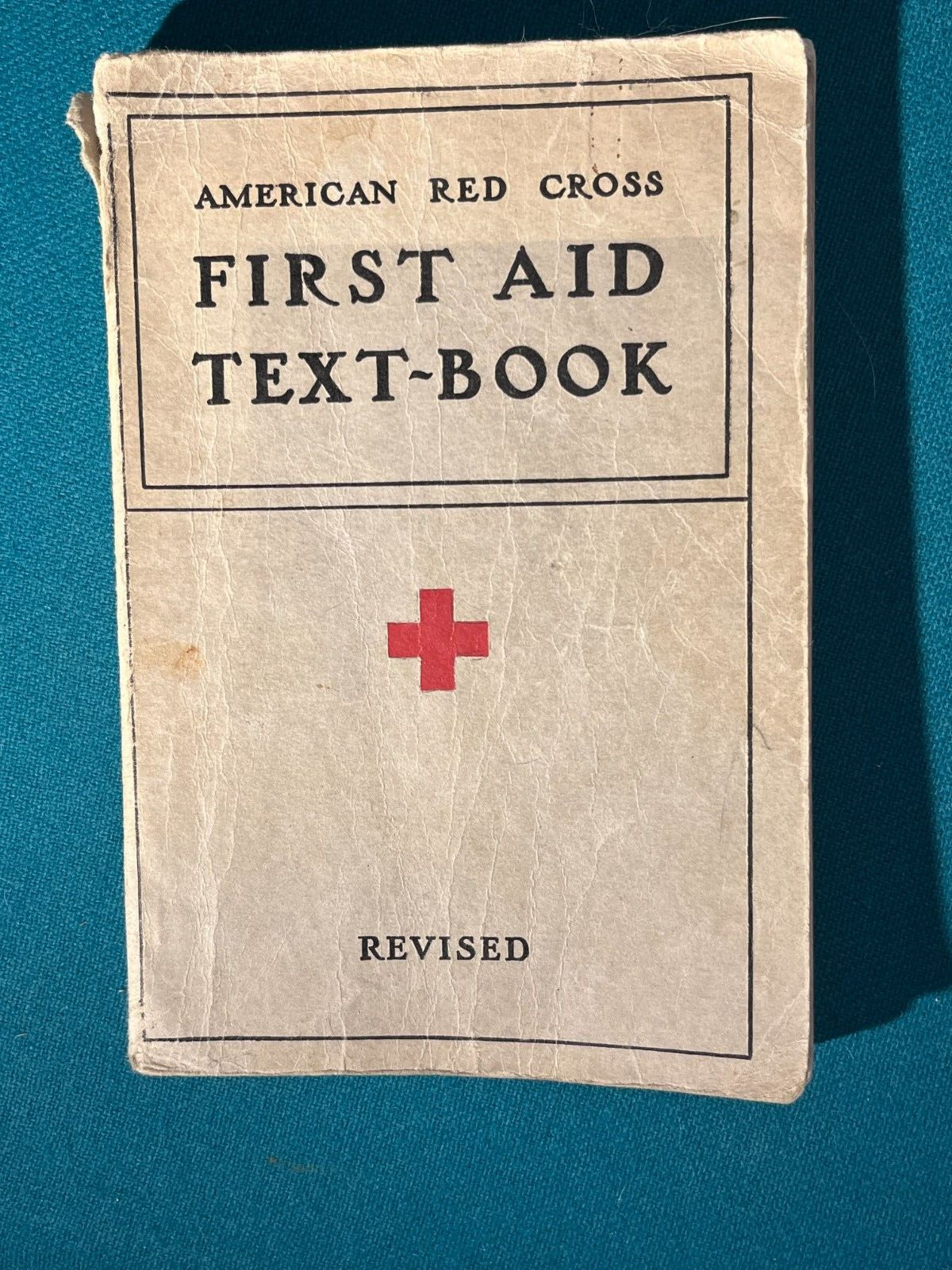 Vintage American Red Cross First Aid Text-book, 1940 Revision, well used
