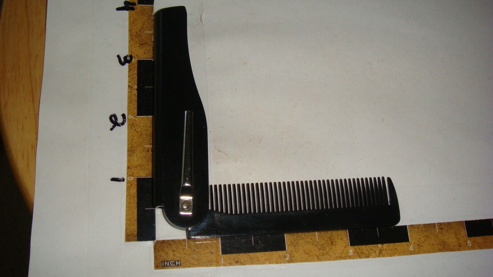 OB55 Vintage Flip Comb Black