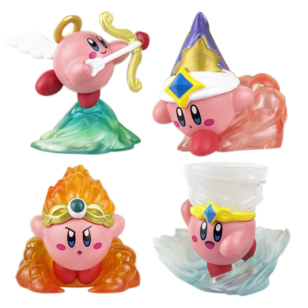 4pc/Set Kirby Game Action Figure Collection Doll Nintendo Superstar Fight Kirby 