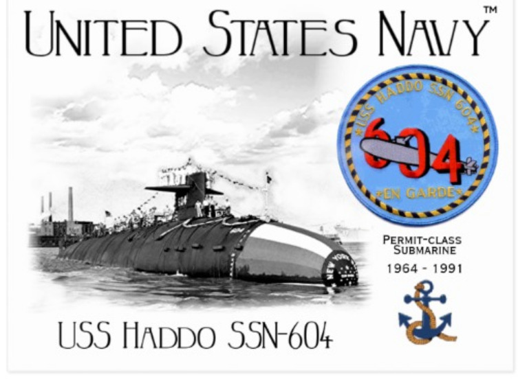 USS HADDO SSN-604 SUBMARINE   -  Postcard