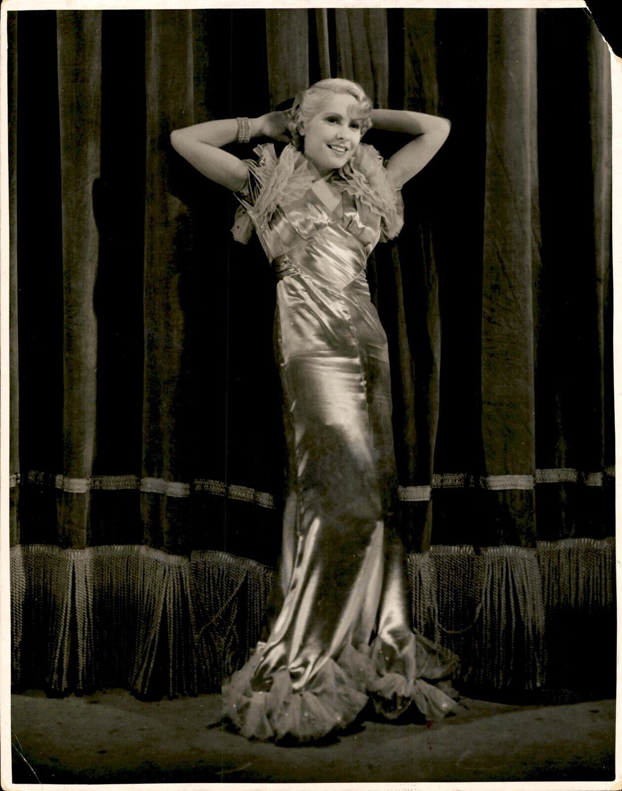 BR29 1920s Original Photo GLAMOROUS BEAUTIFUL ACTRESS Blonde Vintage Fashion