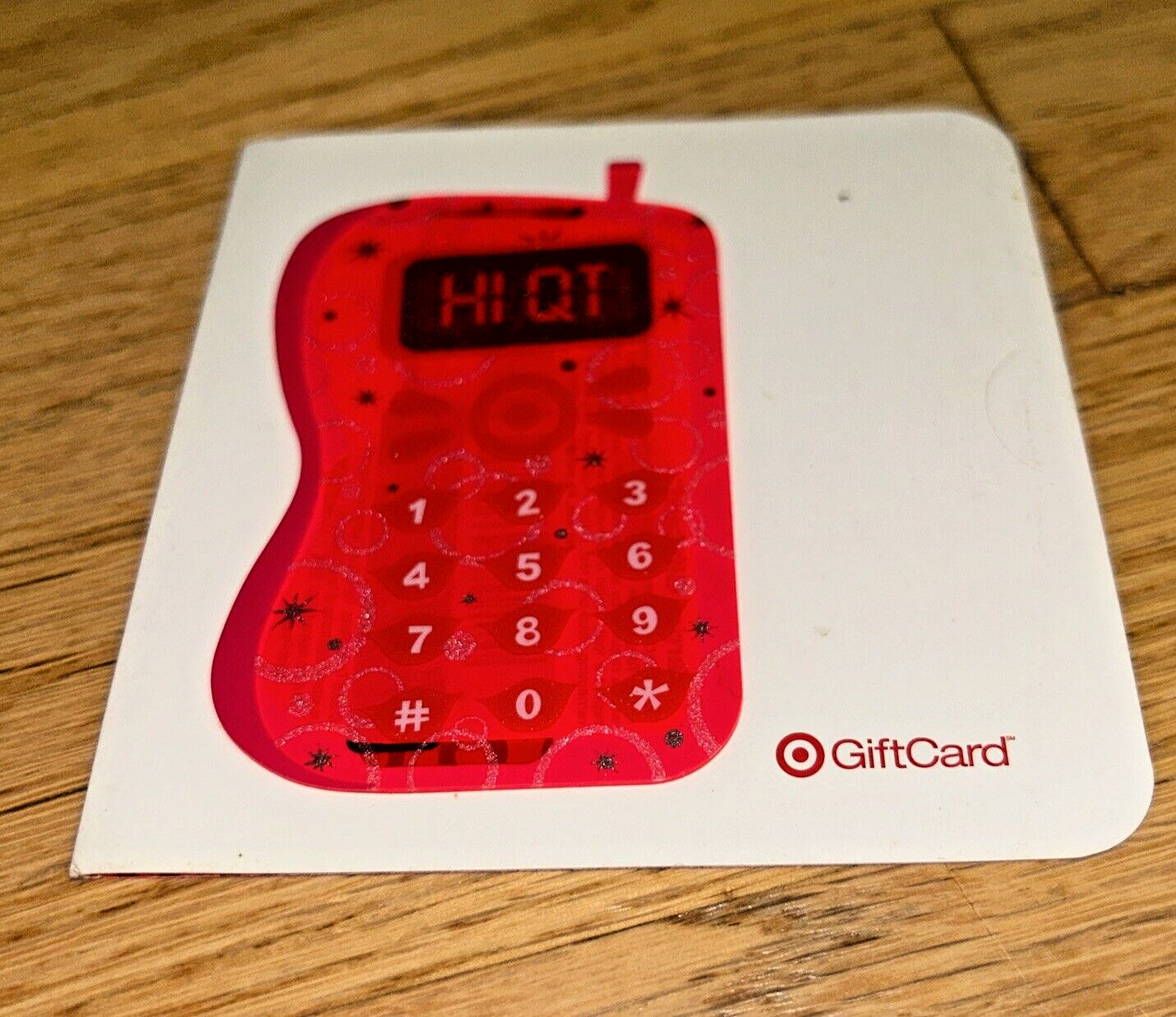 2006 Vintage TARGET Gift Card (NO VALUE) Collectible #9 - SPARKLING CELL PHONE