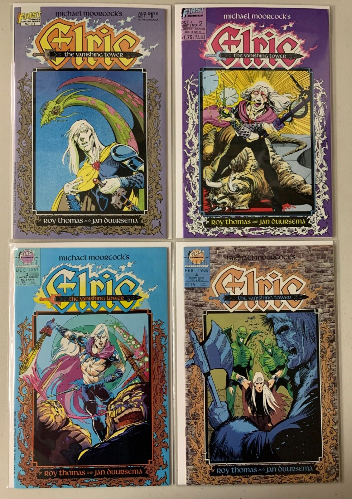 Elric The Vanishing Tower set #1-6 First Publishing 6 pieces 8.0 VF (1987-\'88)