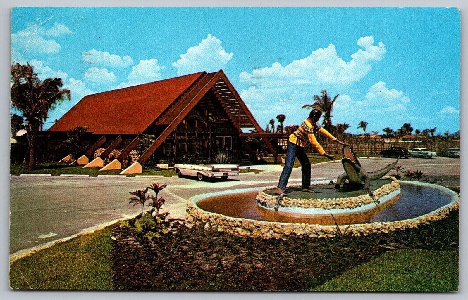 Seminole Okalee Indian Village Dania Reservation Us 441 Sterling Road Postcard