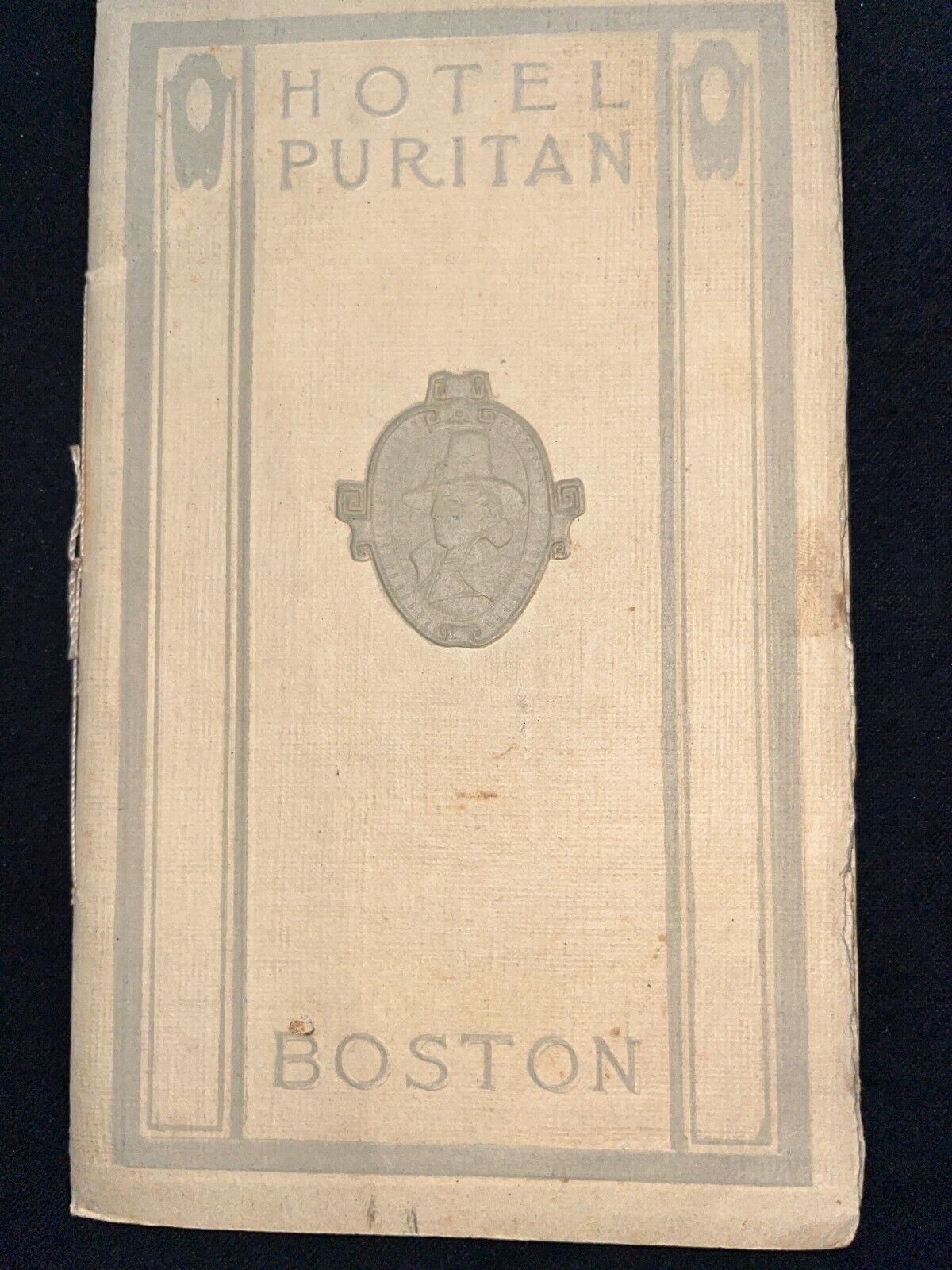 Hotel Puritan Boston Vintage Brochure c1909