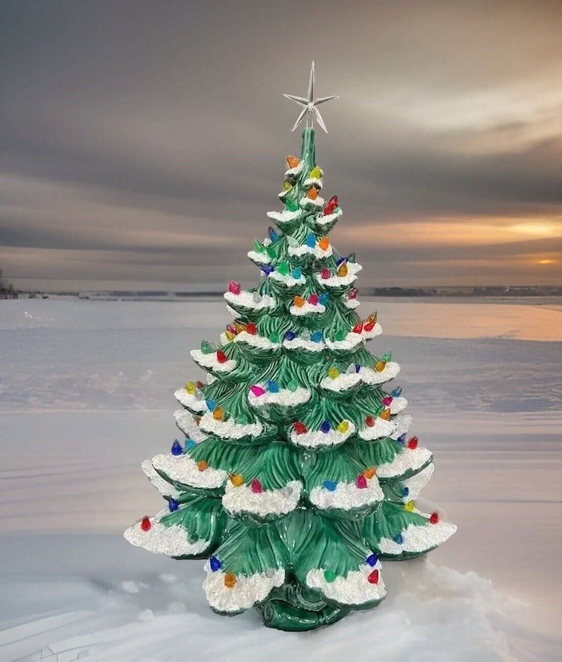 Vintage Mold - Christmas Tree - 23” Tall W/ Base - Atlantic Mold - Traditional