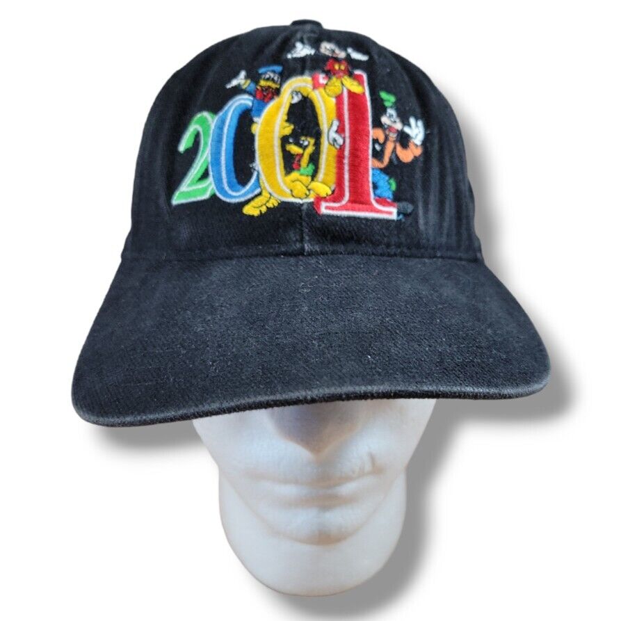 2001 Vintage Walt Disney World Hat OSFM Adjustable Strap Embroidered Embroidery