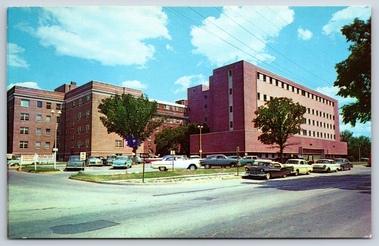 Postcard The Wesley Hospital And School Of Nursing, Wichita, Kansas Unposted