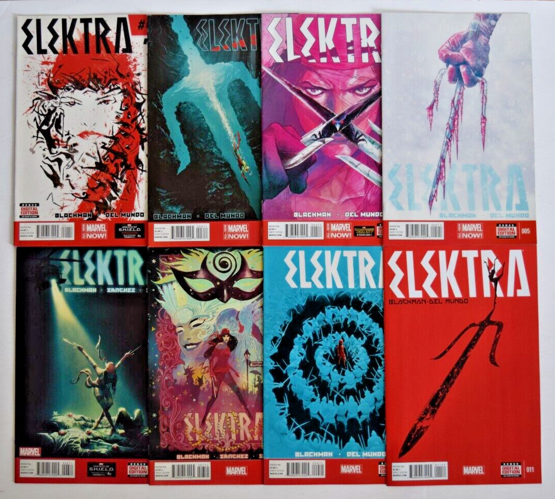 ELEKTRA (2014) 8 ISSUE COMIC RUN #1-11 MARVEL COMICS