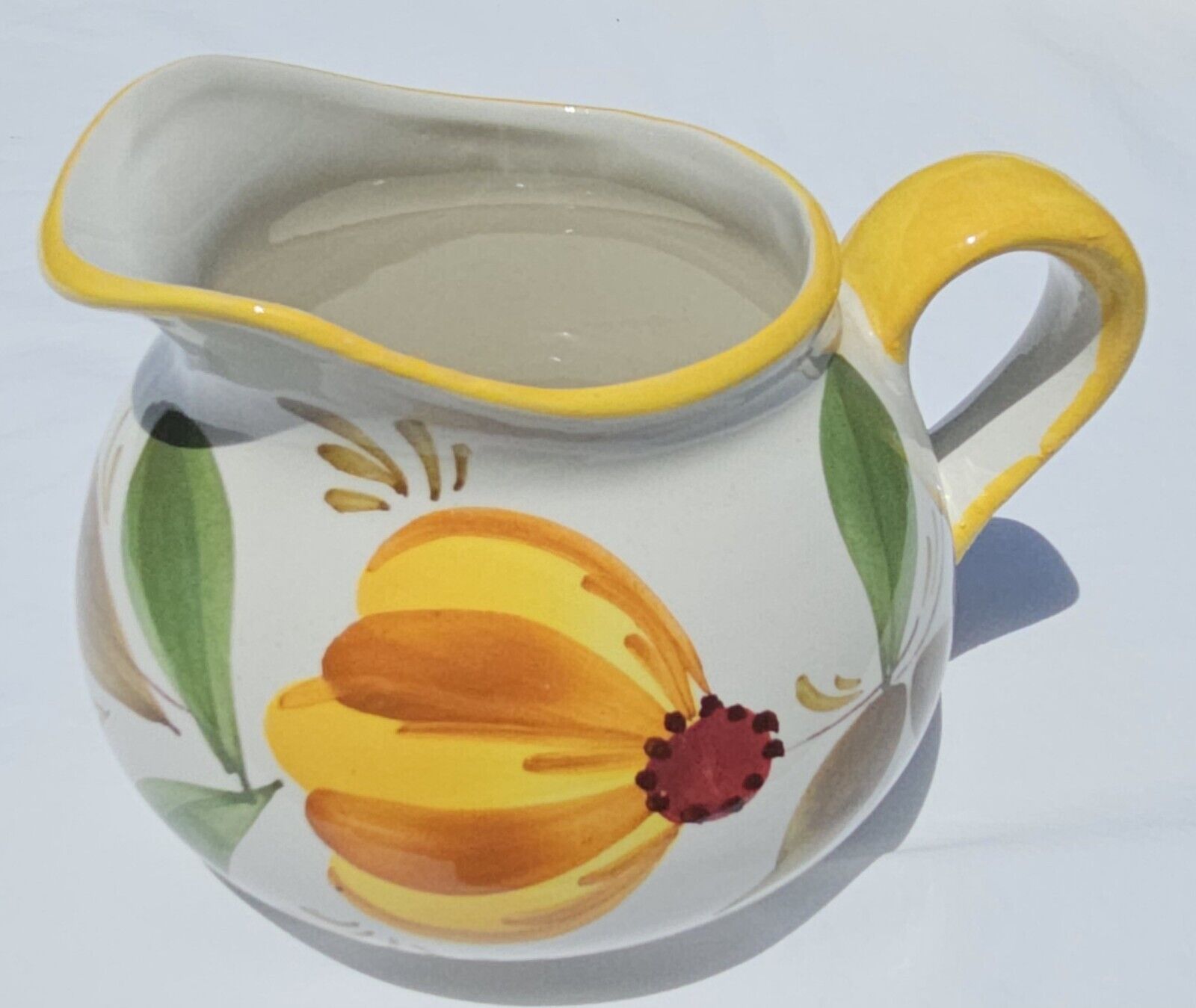Vintage Hand Painted in Italy for FTD Ceramic Pitcher Vase