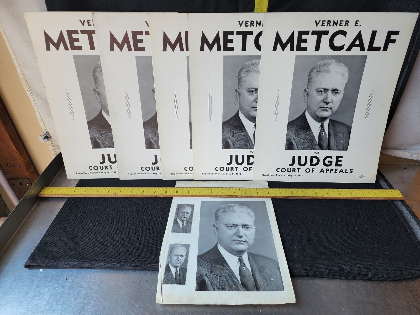 Vintage Judge Political Sign Metcalf Washington Co Ohio Republican 5 available 