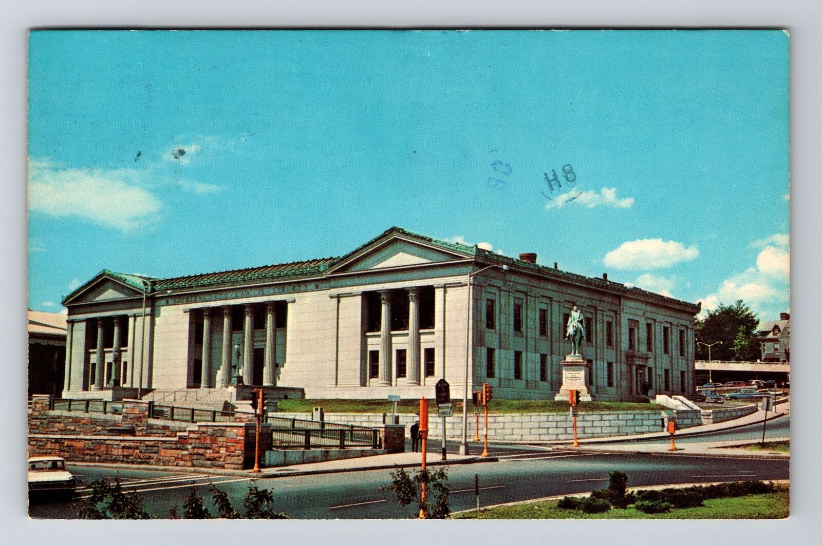 Worcester MA-Massachusetts, Outside County Courthouse, c1981, Vintage Postcard