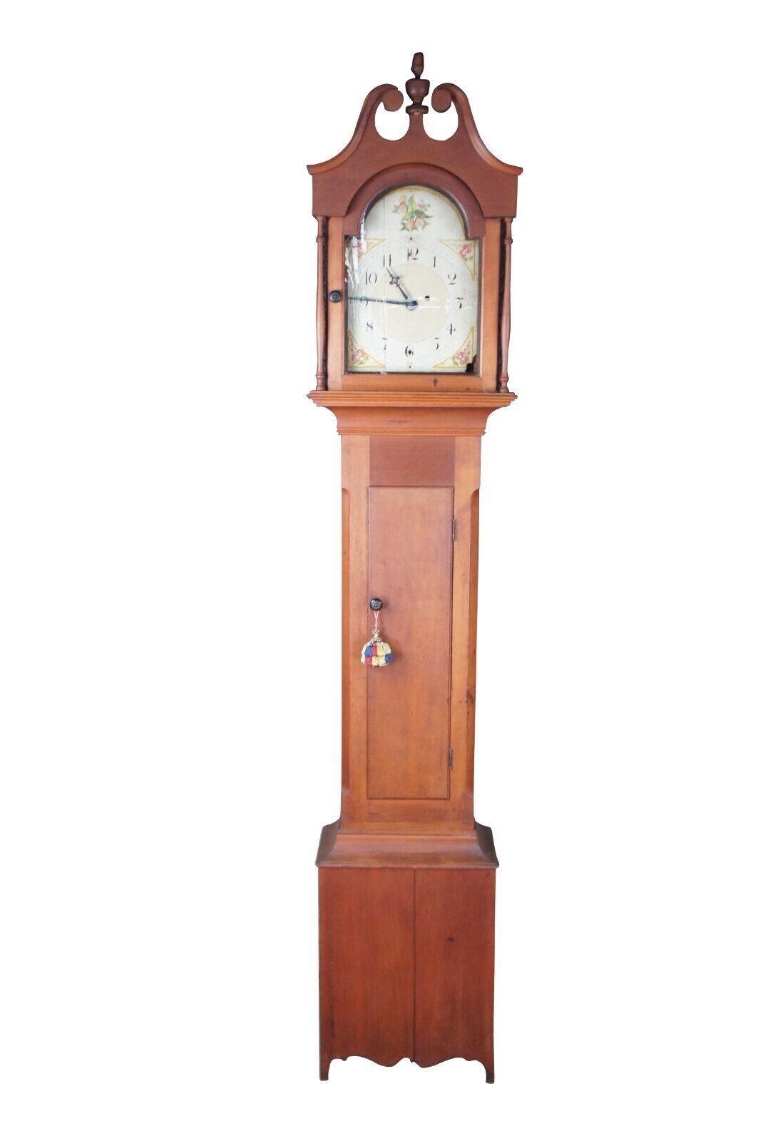 Antique 19th C. Early American Seth Thomas Poplar Tall Case Grandfather Clock