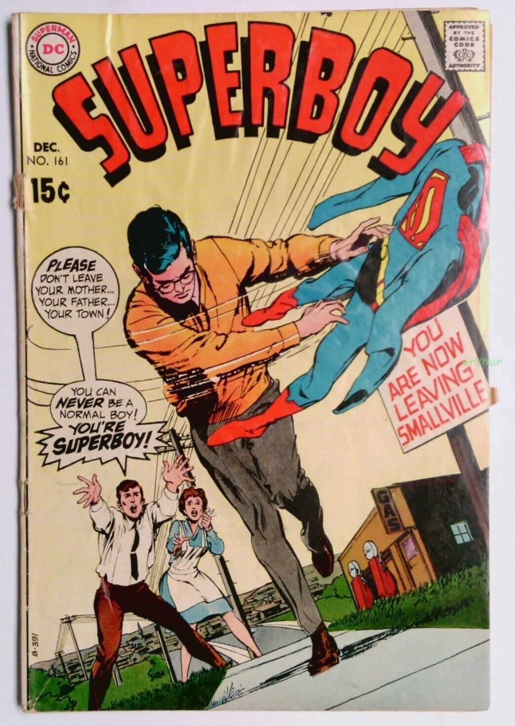 Superboy #161 (Dec 1969, DC) FA/GD  