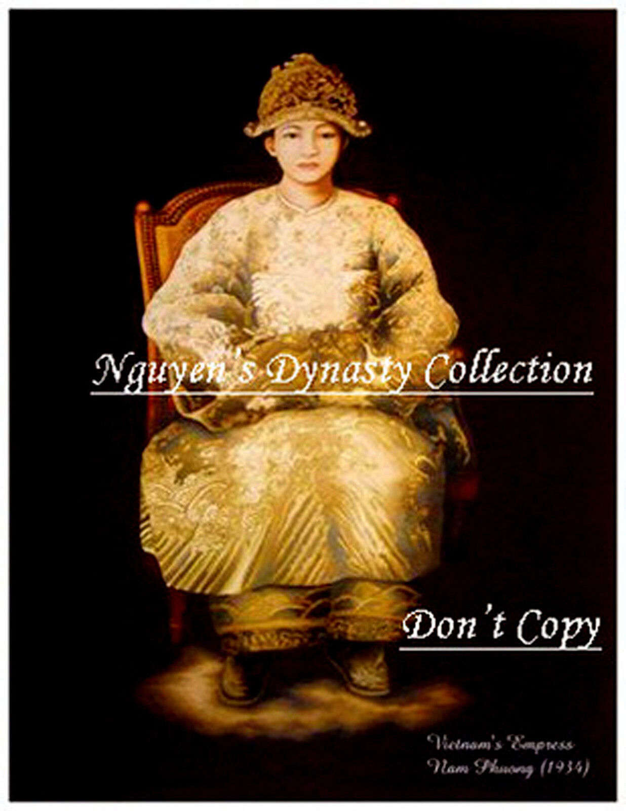 Vietnam - Indo-chine Postcard. Vietnam\'s Last Empress Nam Phuong. REPRODUCTION