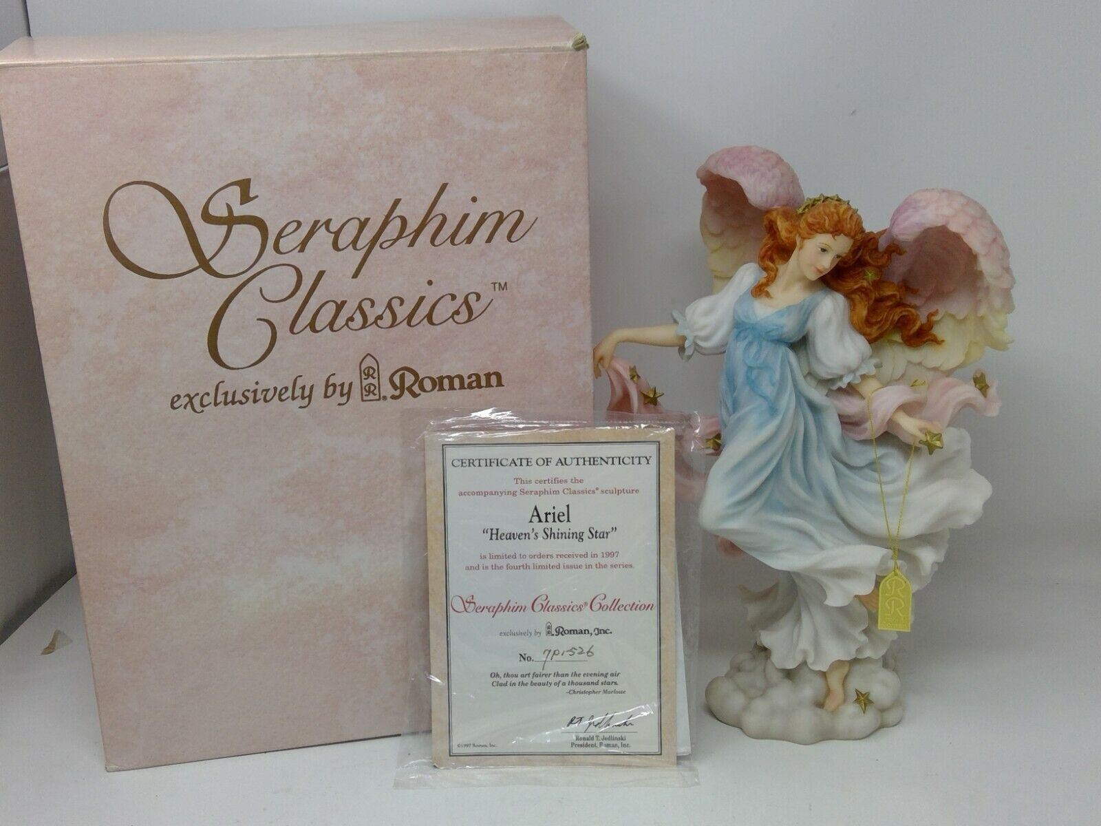 Seraphim Classics Angels by Roman - Ariel #78051 Figurine Heaven\'s Shining Star