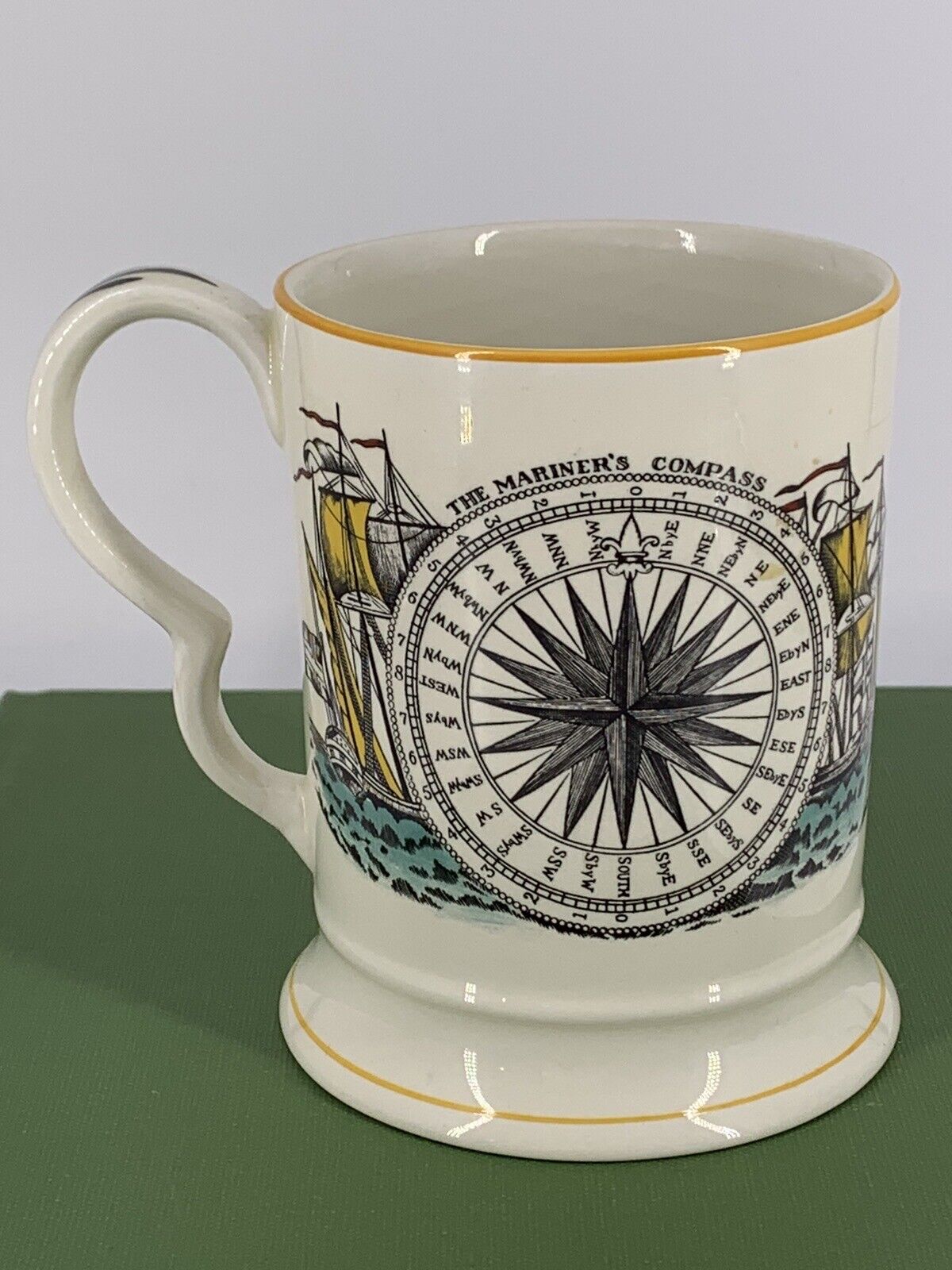 The Mariner\'s Compass Mug Adams Ironstone Micratex England