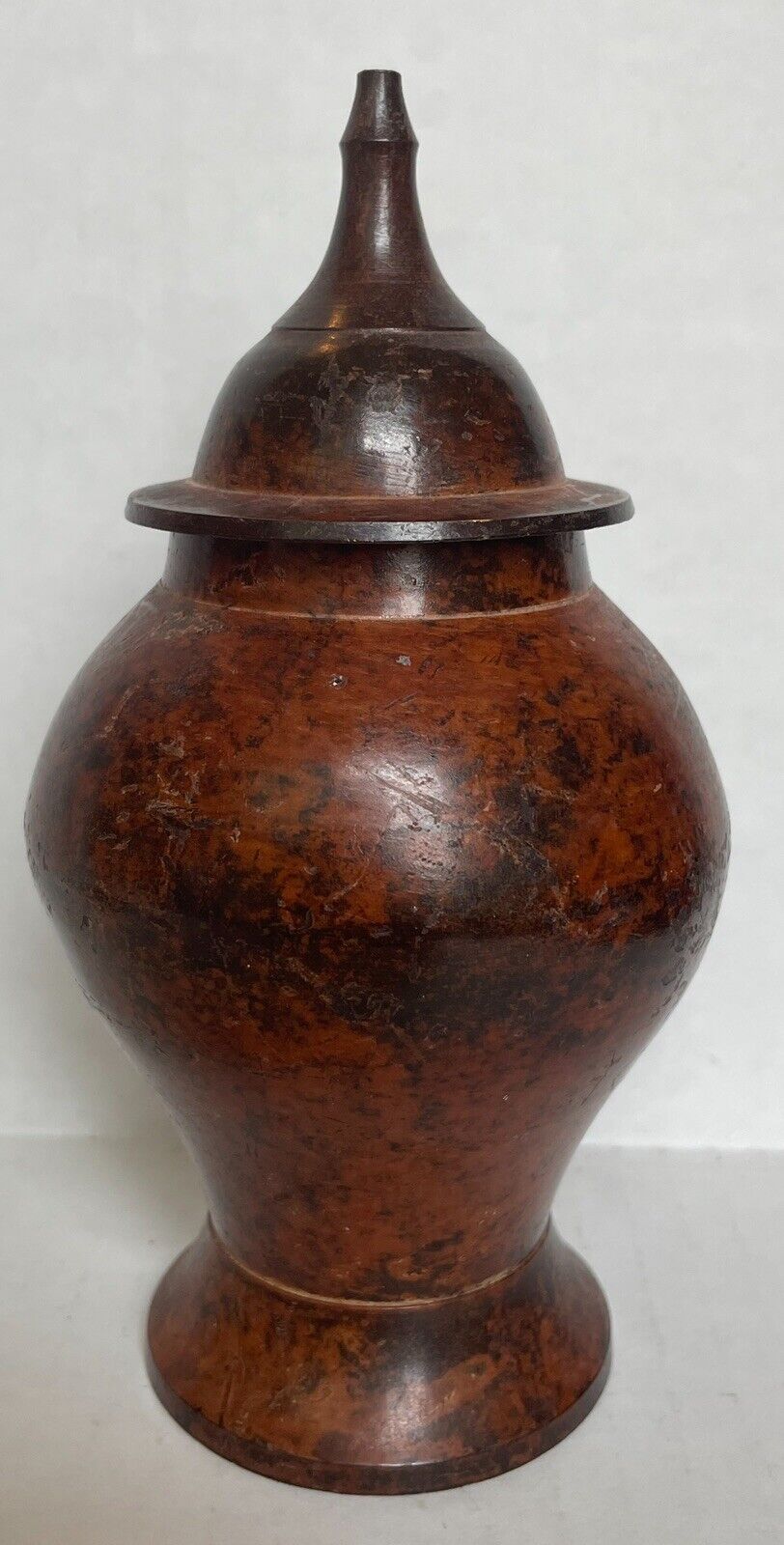 Elegant Expressions Cinnabar Ginger Vase 6” Vintage 1999