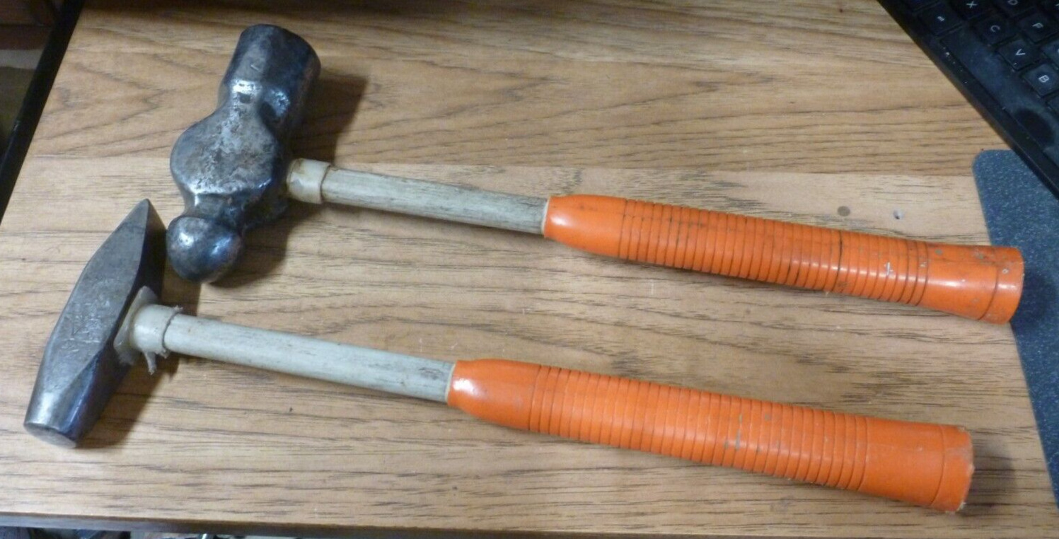 Rare Vintage Shapleigh Diamond Edge Hammer  USA and matching ball peen hammer