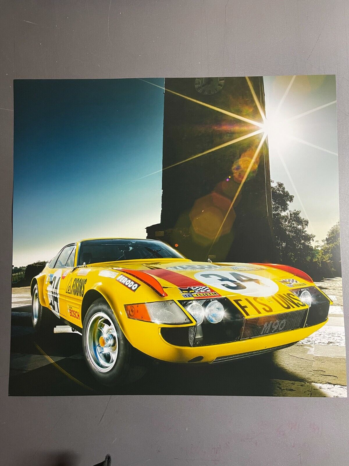 1971 Ferrari 365 GTC4 Coupe Print, Picture, Poster RARE Awesome L@@K